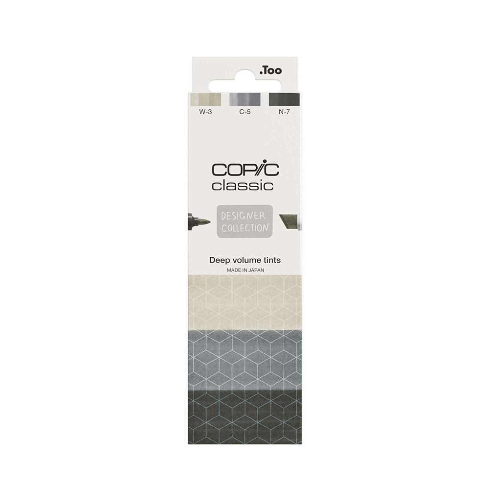 Copic Classic Designer Collection Deep Volume Tints, Set of 3