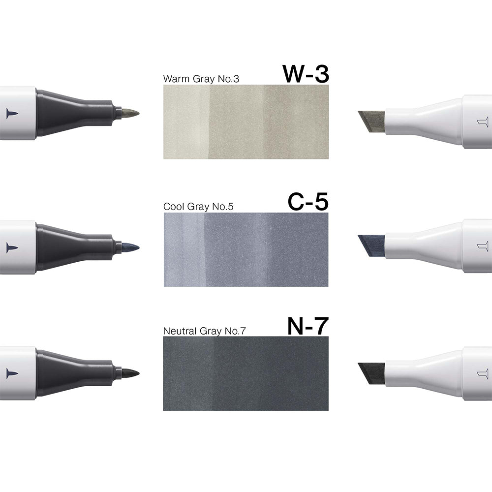 Copic Classic Designer Collection Deep Volume Tints, Set of 3