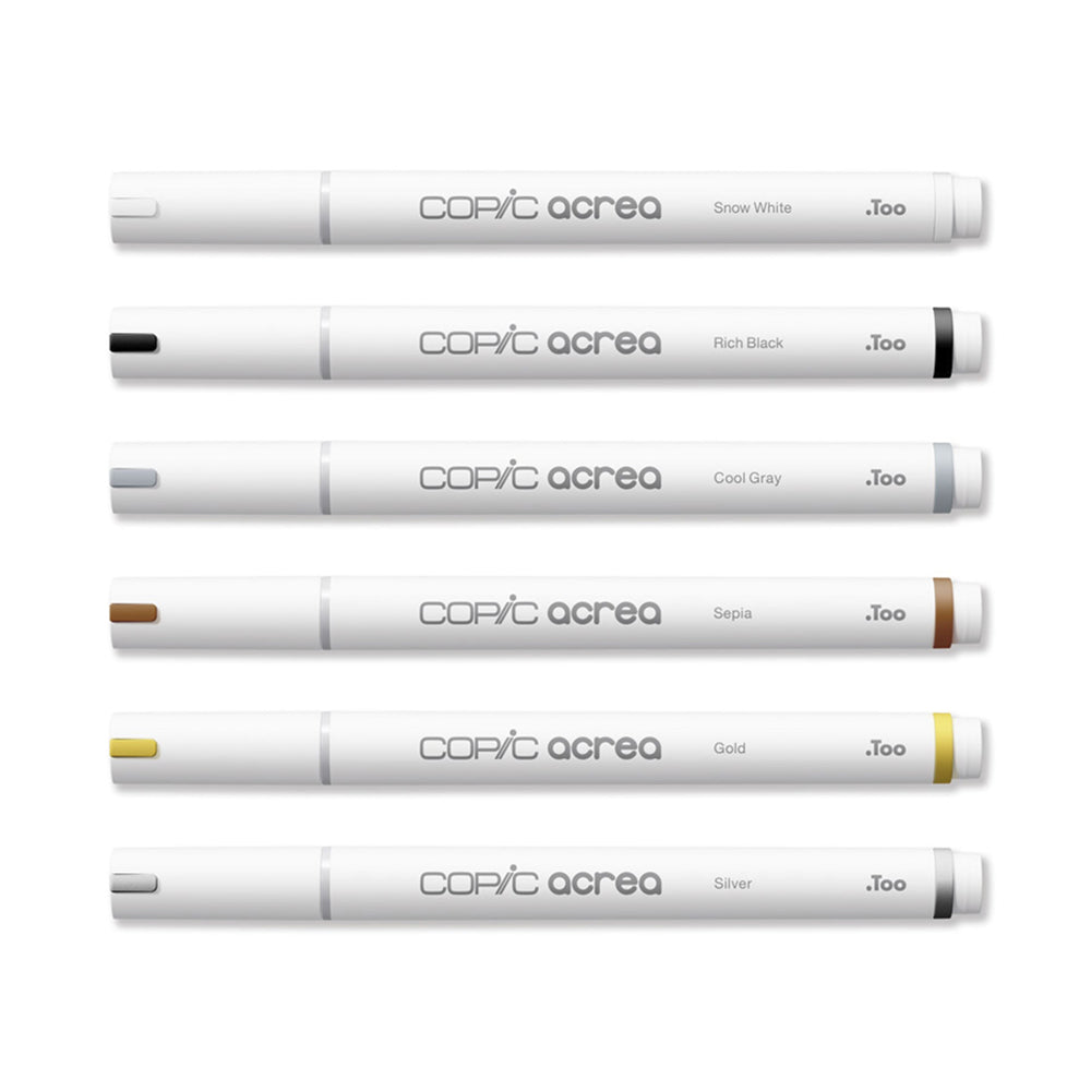 Copic Acrea Paint Marker Set Essentials, 6 pcs.