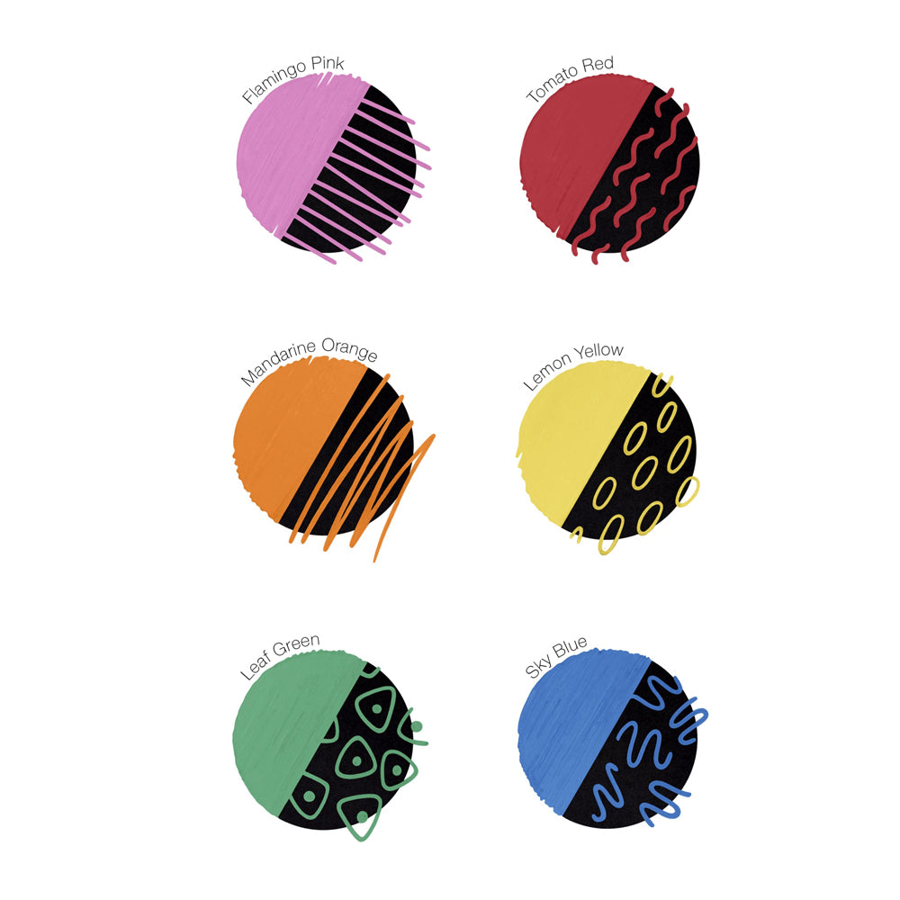 Copic Acrea Paint Marker Set Vivid, 6 pcs.