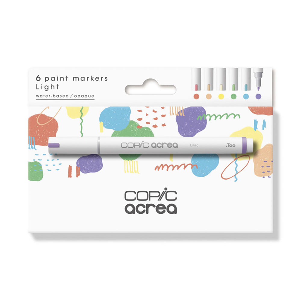 Copic Acrea Paint Marker Set Light, 6 pcs.