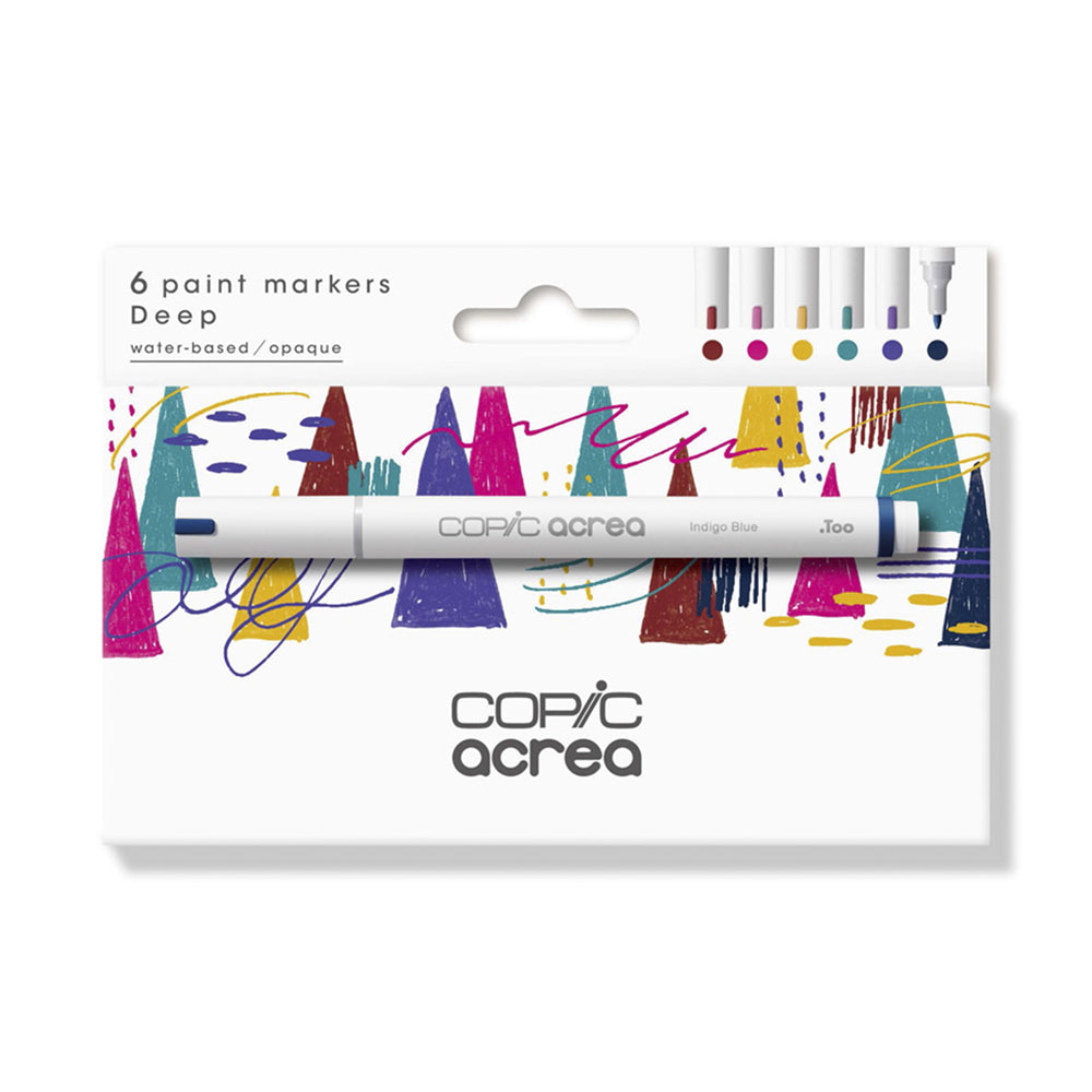 Copic Acrea Paint Marker Set Deep, 6 pcs.