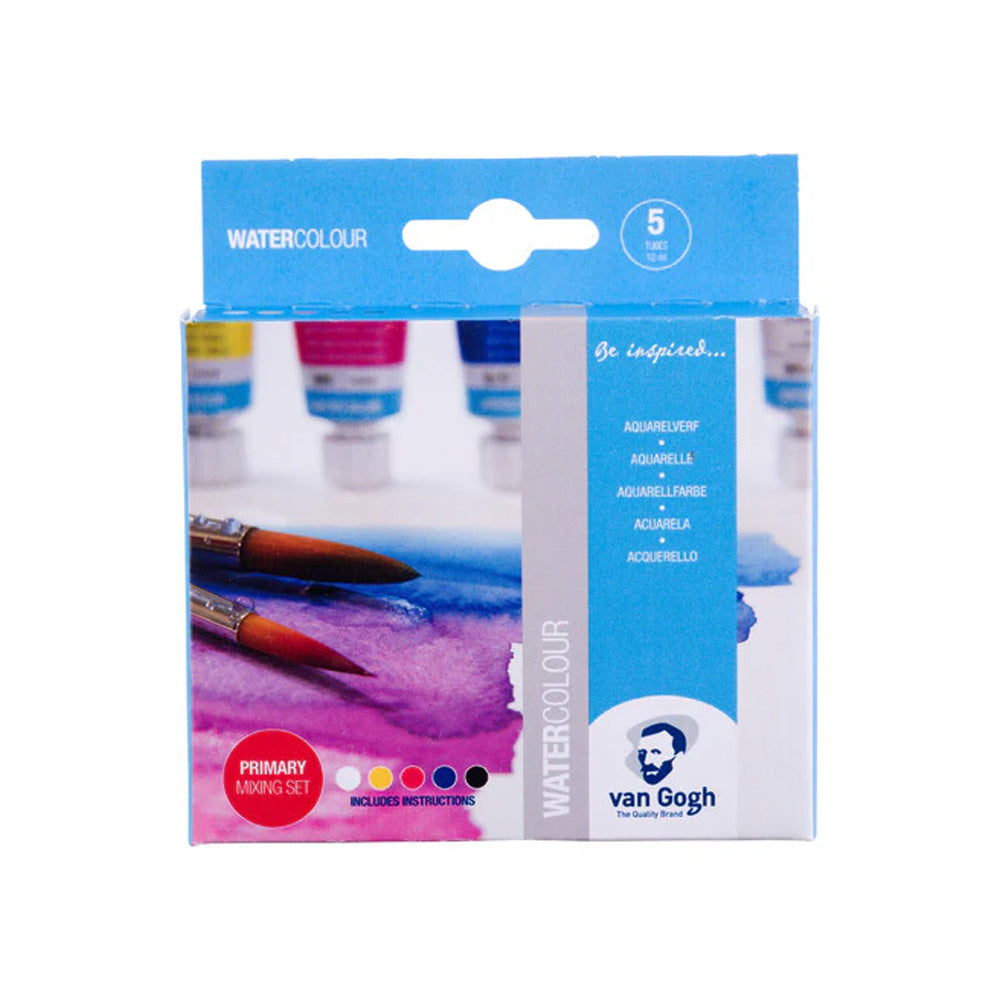 Van Gogh Watercolour Primary Mixing Set in Tubes, 5x10 ml