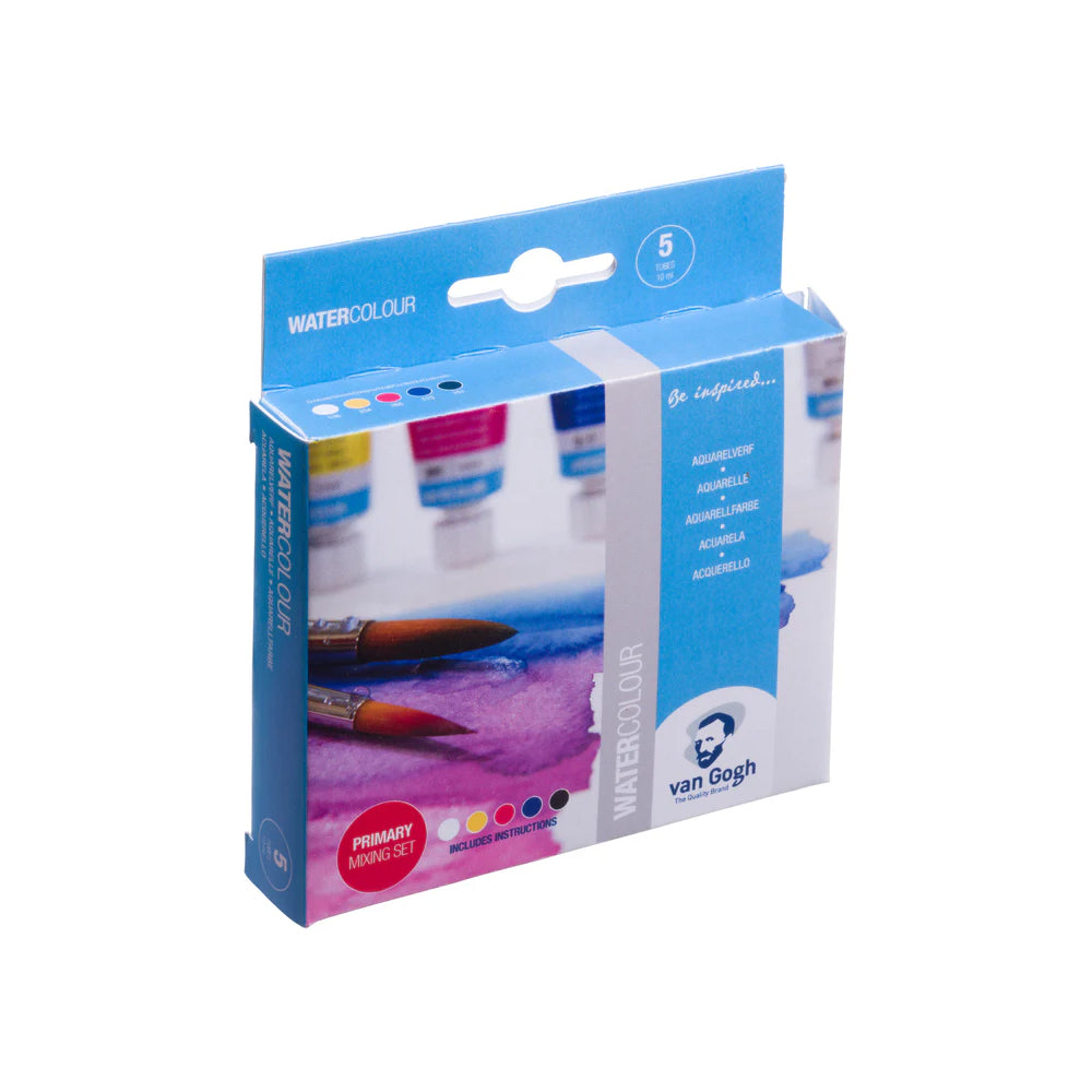 Van Gogh Watercolour Primary Mixing Set in Tubes, 5x10 ml