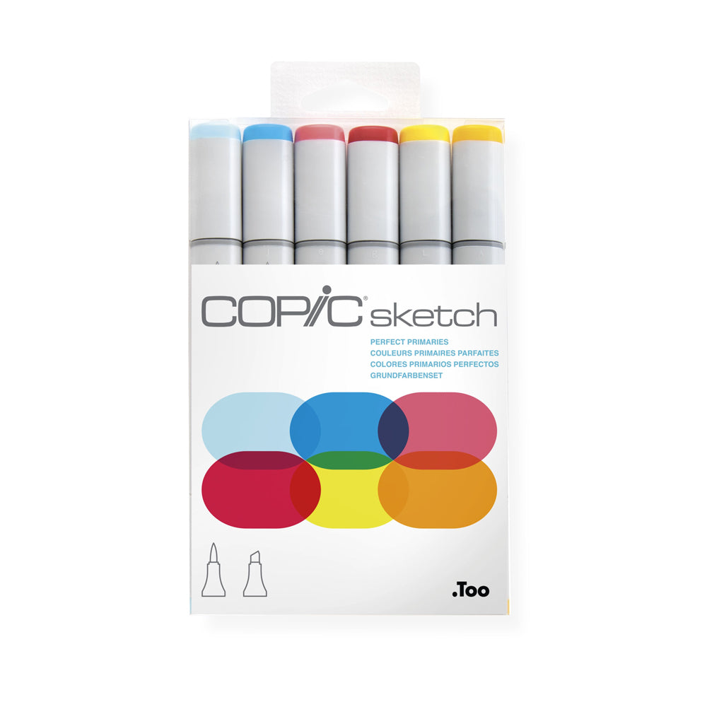 Copic Sketch Set Perfect Primaries, 6 pcs.