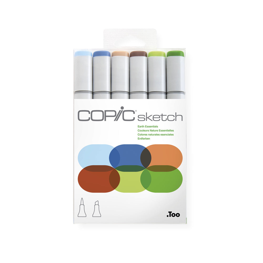 Copic Sketch Set Earth Essentials, 6 pcs.