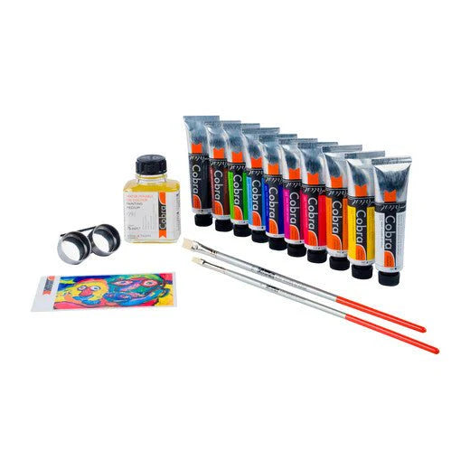 Cobra Artist Oil Color Gift Set, 10x40 ml + Accessories