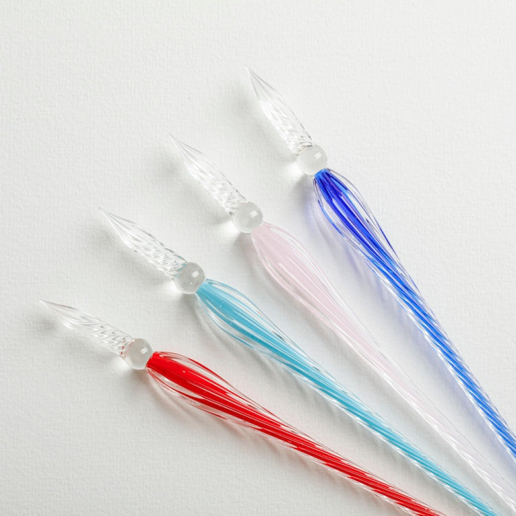 Jacques Herbin Glass Nib Pen, Twisted, 18 cm