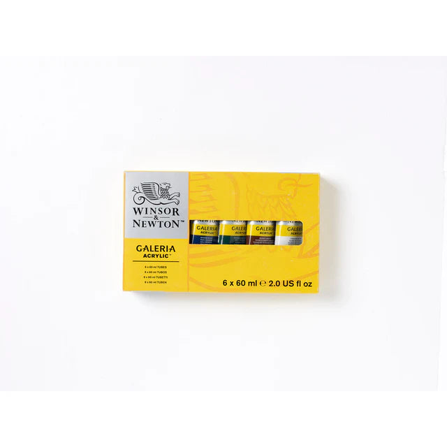 Winsor & Newton Galeria Acrylic Paint Set, 6x60 ml