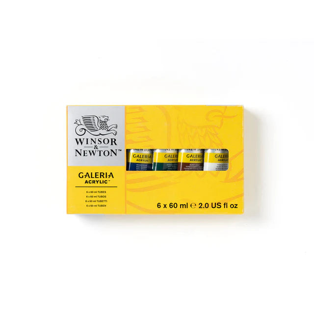 Winsor & Newton Galeria Acrylic Paint Set, 6x60 ml