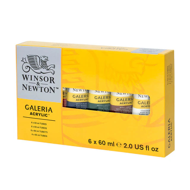 Winsor & Newton Galeria Acrylic Paint Set, 6x60 ml