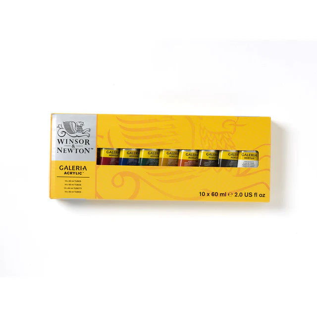 Winsor & Newton Galeria Acrylic Paint Set, 10x60 ml