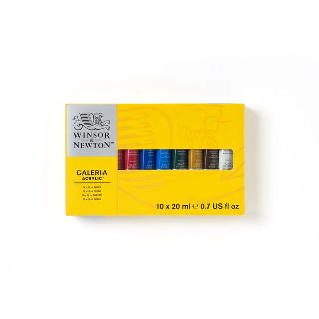 Winsor & Newton Galeria Acrylic Paint Set, 10x20 ml