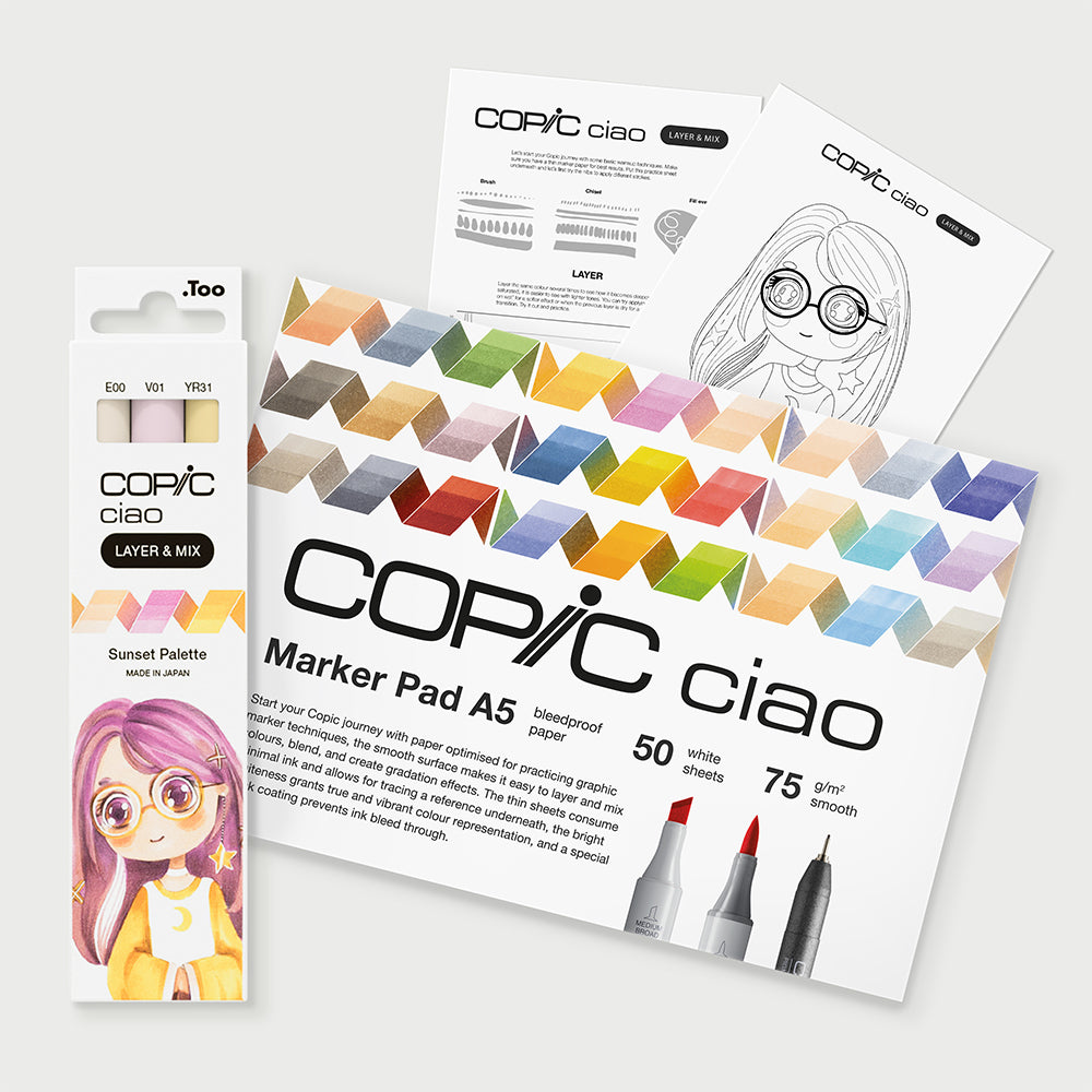 Copic Ciao Layer & Mix Sunset Starter Pack