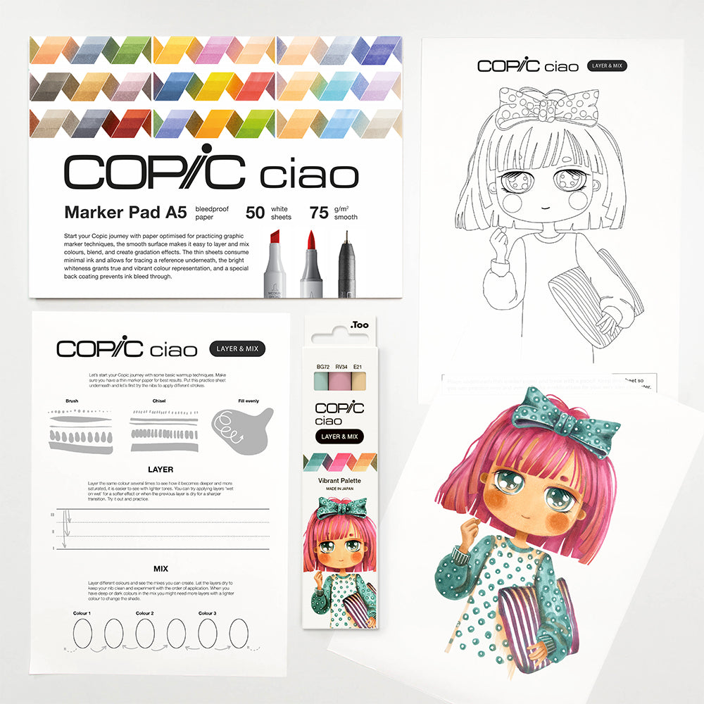 Copic Ciao Layer & Mix Vibrant Starter Pack