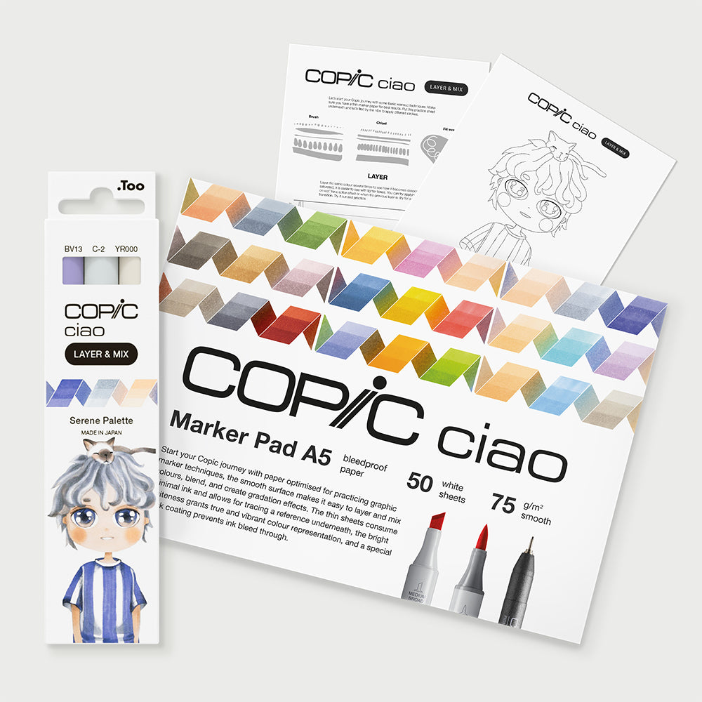 Copic Ciao Layer & Mix Serene Starter Pack