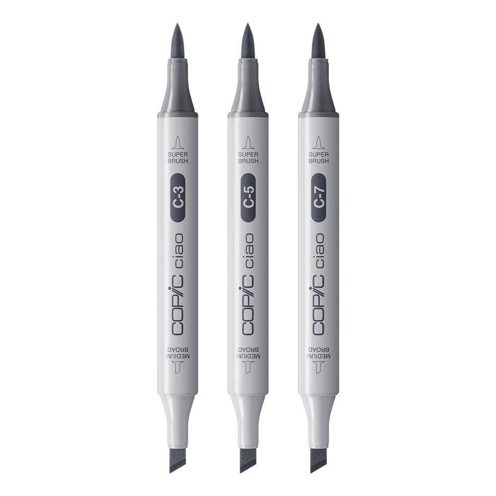 Copic Ciao SHADE Dark Cool Gray Markers Set, 4 pcs.