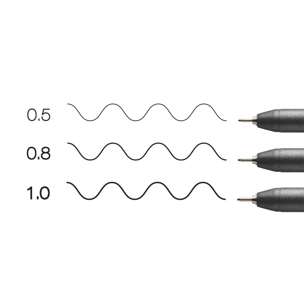 Copic Multiliner Bold Black Set, 3 pcs.