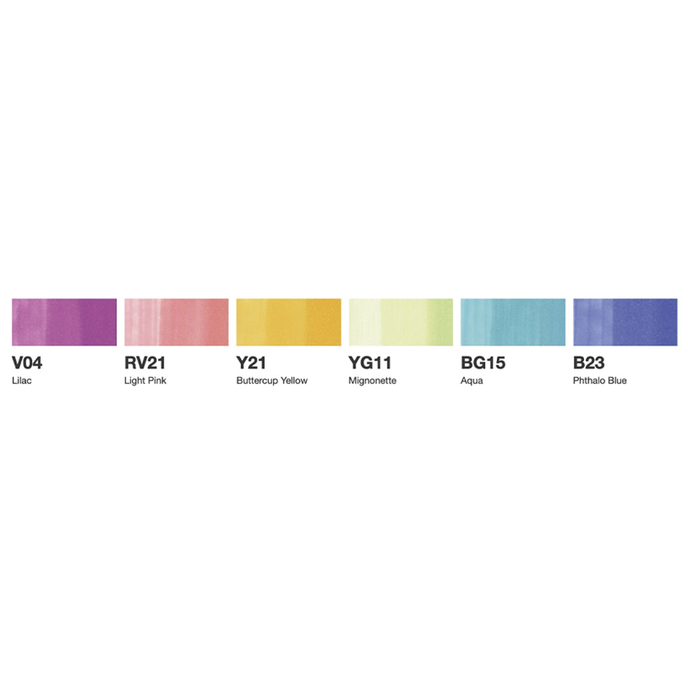 Copic Ciao Theme Set Pastels, 6 pcs.