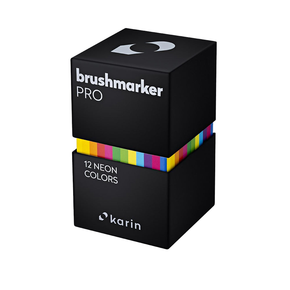Karin Brushmarker PRO Markers Set | 12 Neon Colours