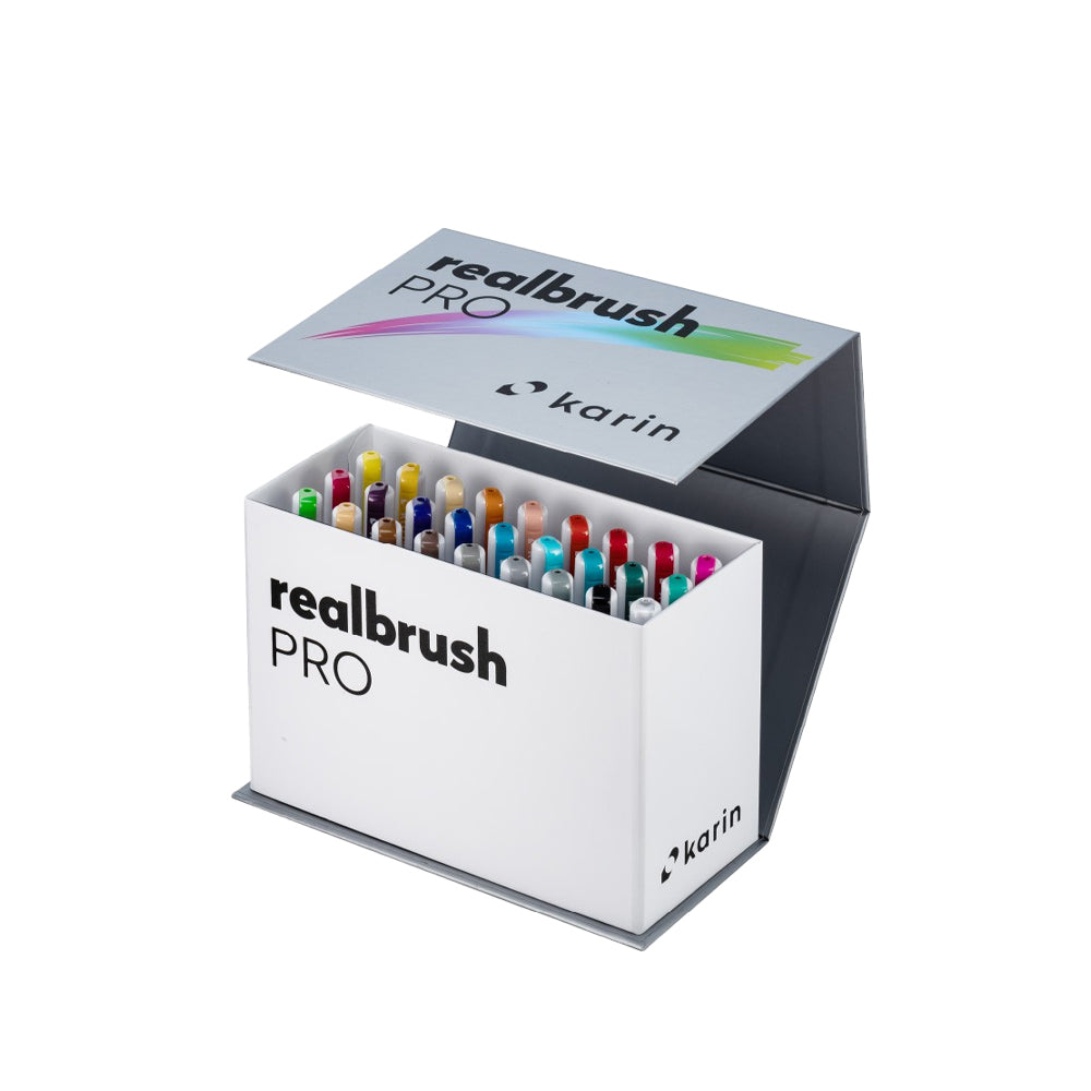Karin Realbrush PRO | Mini Box PLUS Markers Set | 26 colors + 1 blender