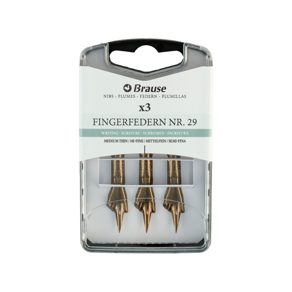 Brause Writing Nibs for Nib Holders, No. 29, 3 pcs.