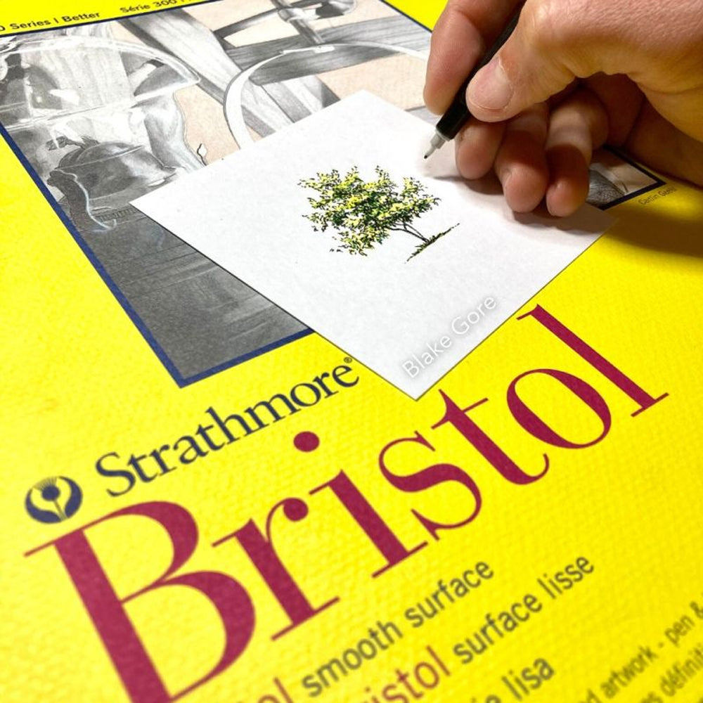 Strathmore Bristol Smooth 300 Series Paper Pad, 270 gsm, 20 sheets