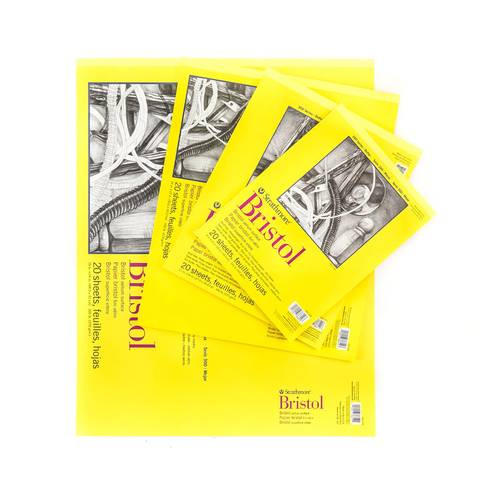 Strathmore Bristol Vellum 300 Series Paper Pad, 270 gsm, 20 sheets