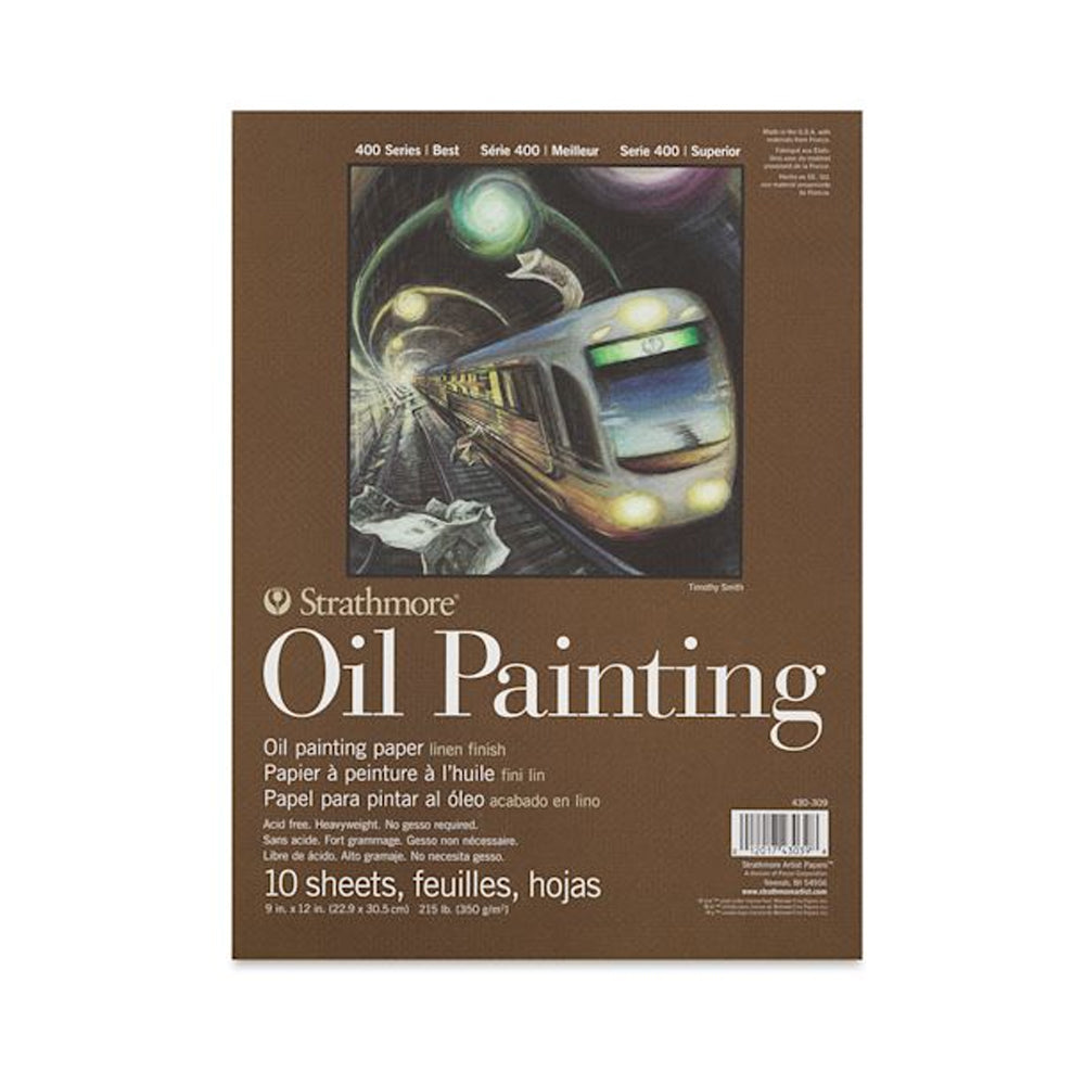Strathmore Oil Painting 400 Series Paper Pad, 350 gsm, 10 sheets