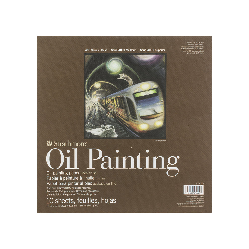 Strathmore Oil Painting 400 Series Paper Pad, 350 gsm, 10 sheets