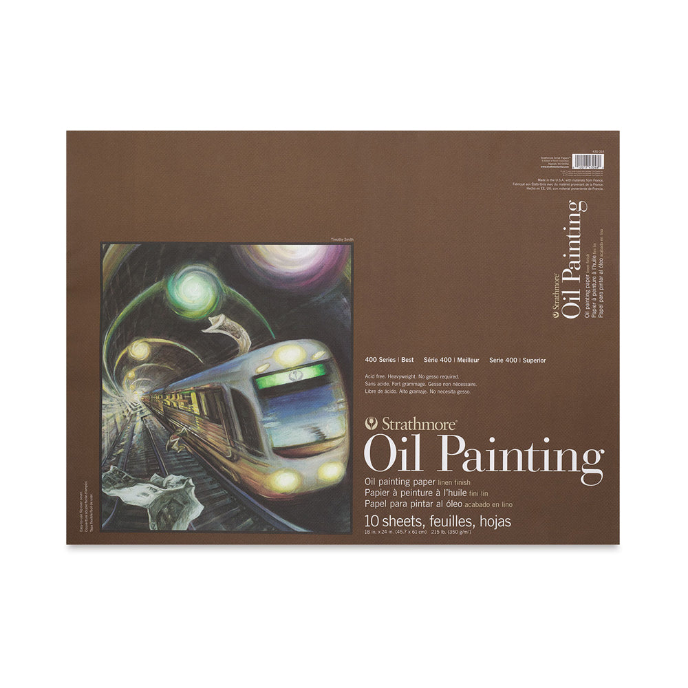 Strathmore Oil Painting 400 Series Paper Pad, 350 gsm, 10 sheets