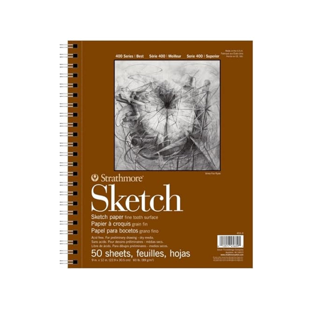 Strathmore Sketch 400 Series Paper Wire Bound Pad, 89 gsm