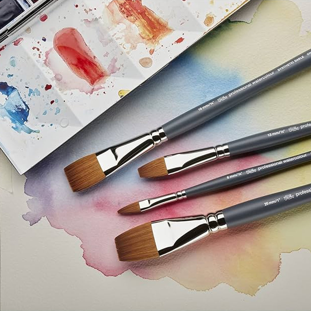 Winsor & Newton Professional Watercolour Synthetic One Stroke Flat Brush