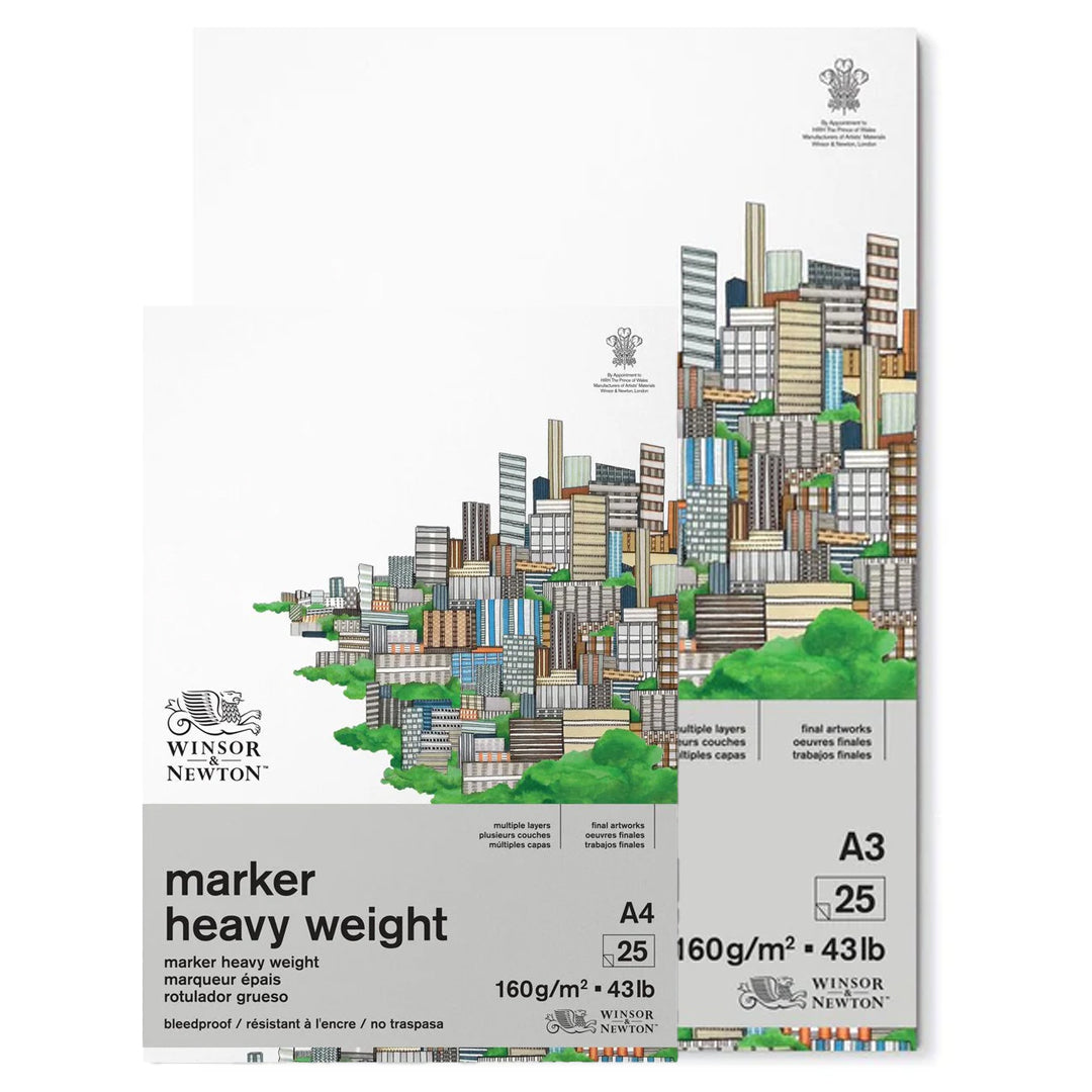 Winsor & Newton Heavyweight Bleedproof Marker Pad, 160 gsm