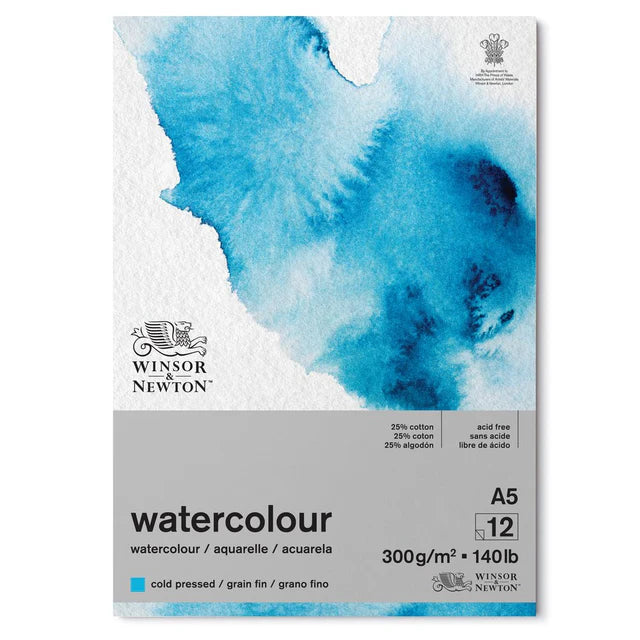 Winsor & Newton Watercolour Paper Pad, 12 sheets, 300 gsm