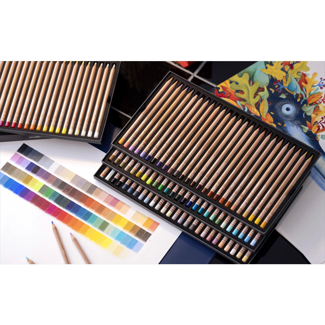 Caran d'Ache LUMINANCE Colored Pencils Set of 100 + 2 Blenders