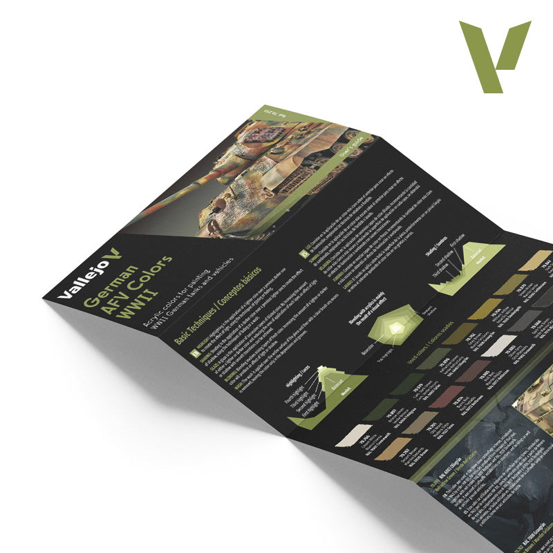 Vallejo Model Color German AFV Colors WWII Acrylic Paint Set, 16x18 ml