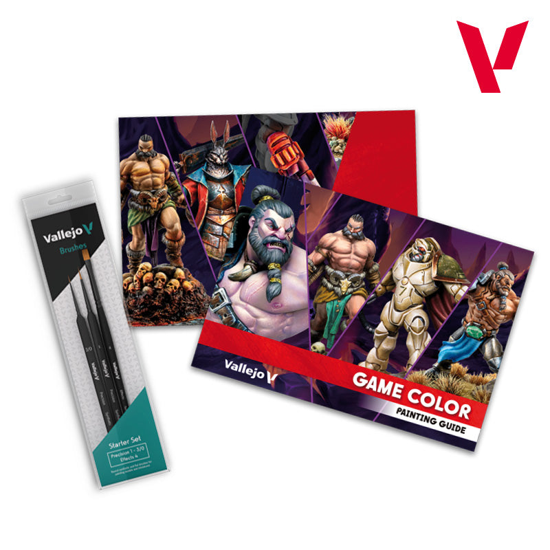 Vallejo Inspiration Color Paint Set, 48x18 ml + 3x brushes