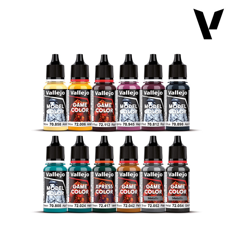 Vallejo Color Dark Future Paint Set, 12x18 ml + 1 miniature