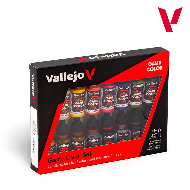 Vallejo Game Color Introduction Paint Set, 16x18 ml