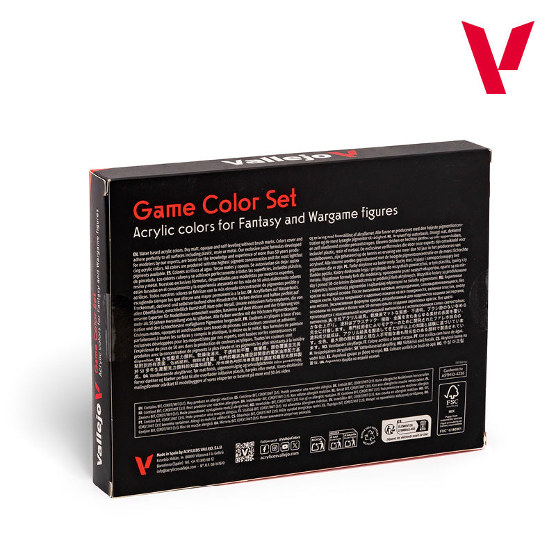 Vallejo Game Color Introduction Paint Set, 16x18 ml