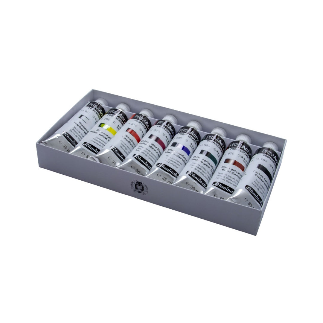 Schmincke PRIMAcryl Professional Acrylic Paint Set, 8x35 ml