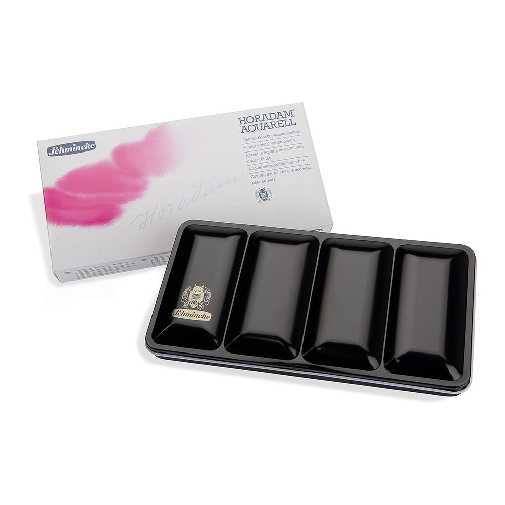 Schmincke Horadam Aquarell Set, 18 Colors, Full-Pan + Extra 6 Empty Spaces