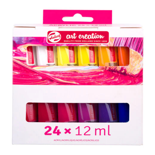 Talens Art Creation Acrylic Paint Set in Tubes, 24x12 ml