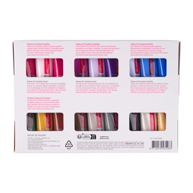 Talens Art Creation Acrylic Paint Set, 36x12 ml