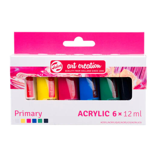 Talens Art Creation Acrylic Paint Set Primary, 6x12 ml