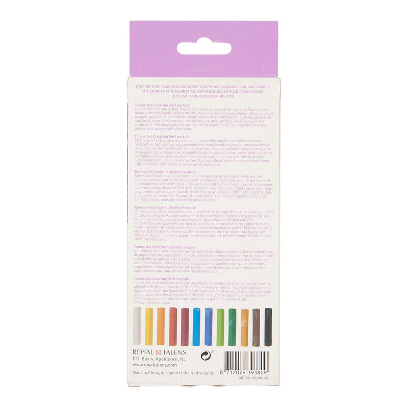 Talens Art Creation Soft Pastel Set, 12 colours