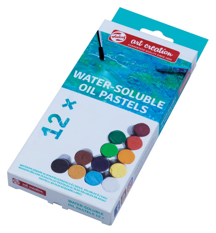Talens Art Creation Water-Soluble Oil Pastel Set, 12 colours