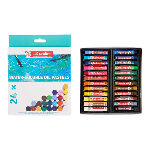 Talens Art Creation Water-Soluble Oil Pastel Set, 24 colours