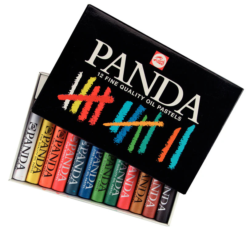 Talens Panda Oil Pastel Set, 12 colours